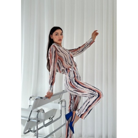 Set En Satin À Imprimé Zèbre