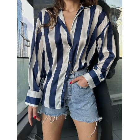 Chemise à Rayure Satinée