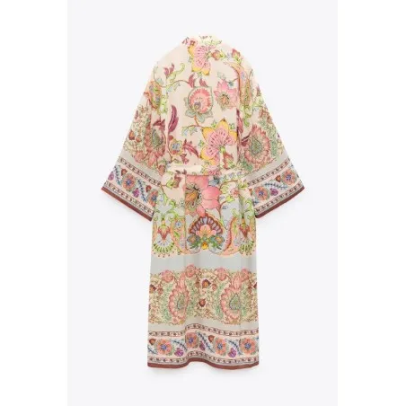 Kimono Imprimé Satiné SH/5087 - Unbranded