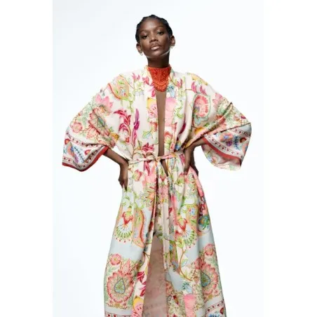 Kimono Imprimé Satiné SH/5087 - Unbranded