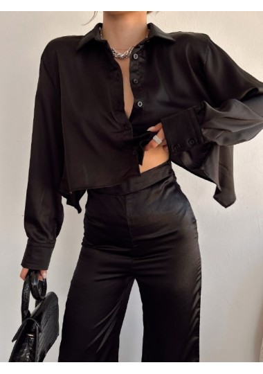 Chemise Courte Satinée