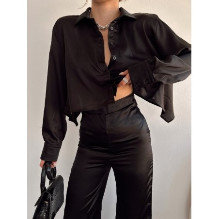 Chemise Courte Satinée