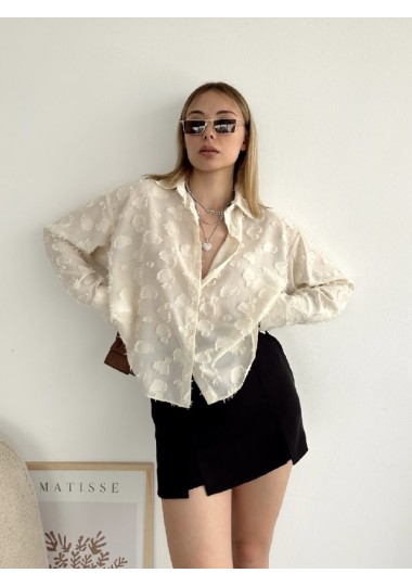Chemise Fluide Brodée Soldes Shein - 1