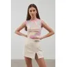 Crop Top Imprimé SH/3398 - Unbranded