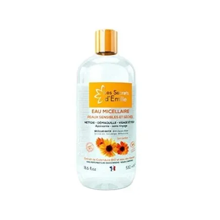 Eau Micellaire Les secrets d'emilie  PEAUX SENSIBLES ET SÉCHES - Les secrets d'emilie