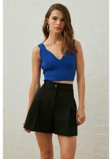 Crop Top En Maille - Unbranded