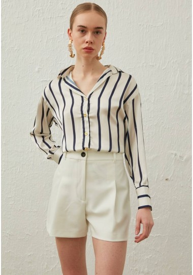 Chemise à Rayure Satinée