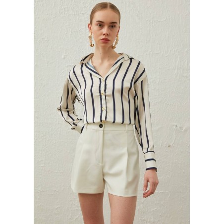 Chemise à Rayure Satinée