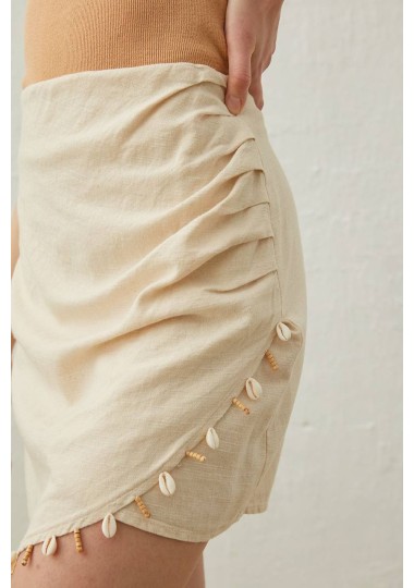 Jupe Courte En Lin SH/7167