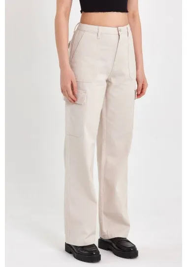 Pantalon En Lin SH/7169 - Unbranded