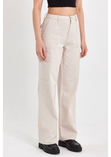 Pantalon En Lin Soldes Shein - 1