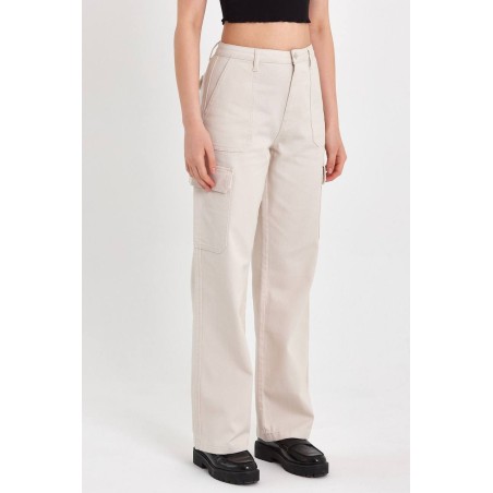 Pantalon En Lin Soldes Shein - 1