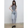 Pantalon En Jean Avec Perles SH/7162 - Unbranded