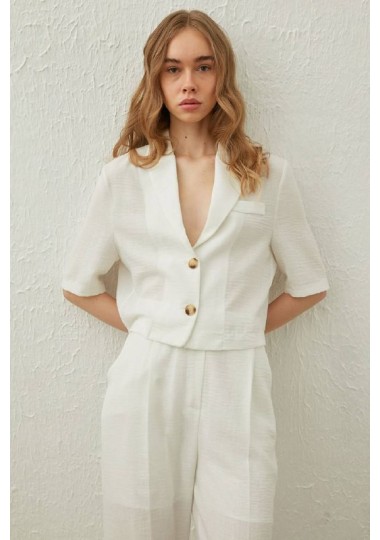 Set Chemise Courte Et Pantalon En Lin SH/7188