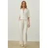 Set Chemise Courte Et Pantalon En Lin SH/7188 - Unbranded