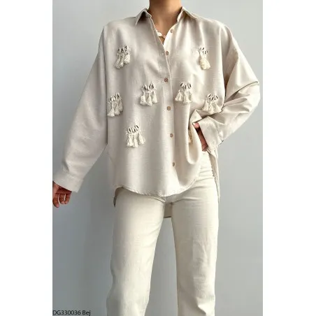 Chemise Avec Crochet En Laine - Unbranded