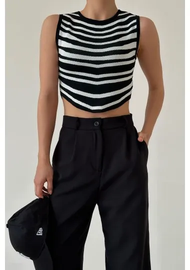 Top En Maille À Rayures SH000TA390019 - Unbranded