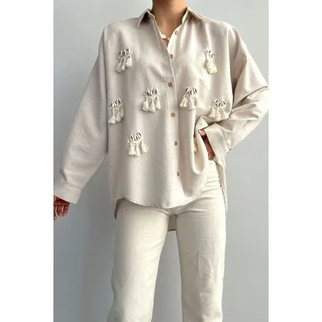 Chemise Avec Crochet En Laine - Unbranded