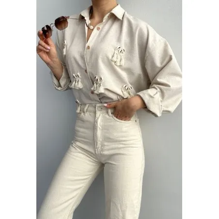 Chemise Avec Crochet En Laine - Unbranded