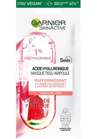 Masque visage Lissant Garnier  SKINACTIVE ACIDE HYALURONIQUE - Garnier