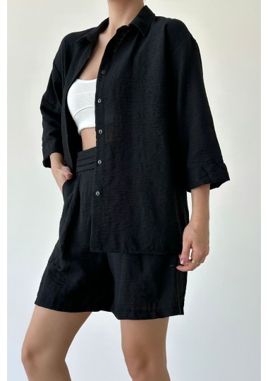 Set Chemise Et Short En Lin SH/DT240031 - SHEIN