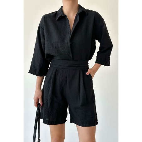 Set Chemise Et Short En Lin SH/DT240031 - SHEIN