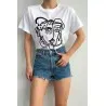 T-SHIRT À SILHOUETTE BRODÉE SH/310057 - Unbranded