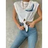 T-shirt Basique Blanc SH/T210121 - Unbranded