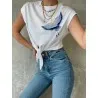 T-shirt Basique Blanc SH/T210121 - Unbranded