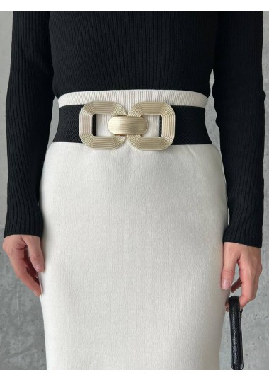 Ceinture En Cuir Pour Femme SH/AK1807 SHEIN - 1