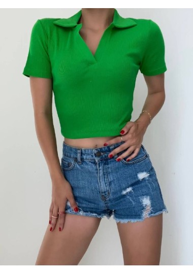 Top Crope En Maille SHEIN - 4