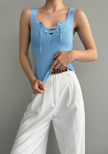 Crop Top Sans Manches