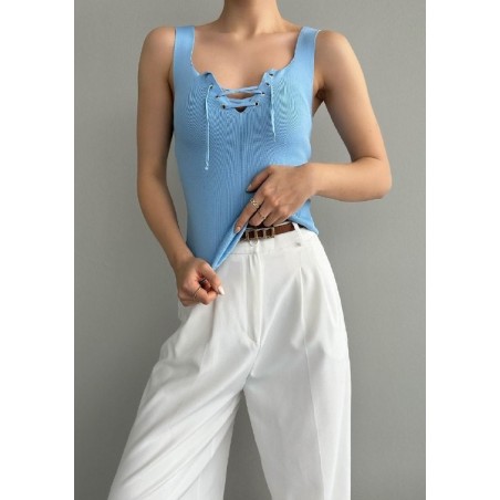 Crop Top Sans Manches