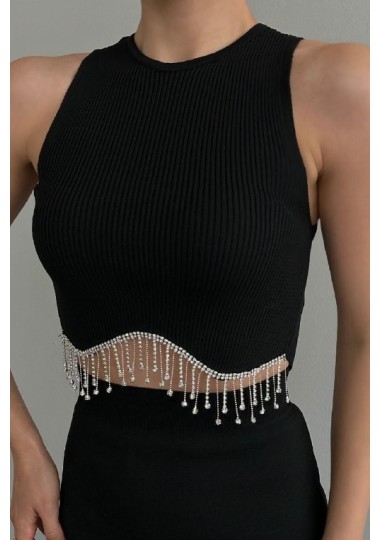 Top Crope En Maille