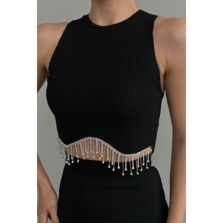 Top Crope En Maille