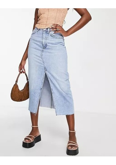 Jupe Longue En Djean Soldes Shein - 1