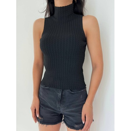 Top Crope En Maille SHEIN - 2