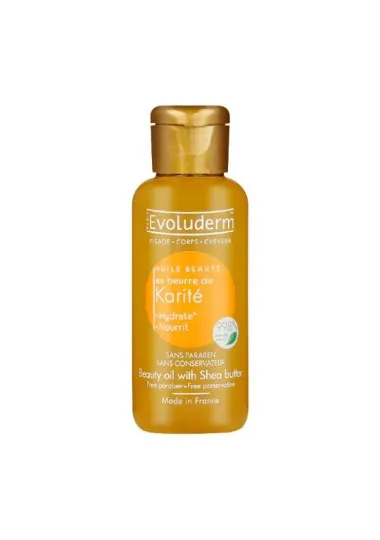 Huile de corps evoluderm  HUILE BEAUTÉ AU BEURRE DE KARITE - evoluderm