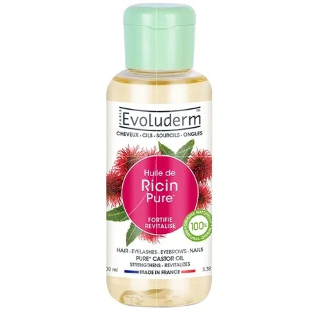 Huile de corps evoluderm  HUILE DE RICIN PURE - EVOLUDERM