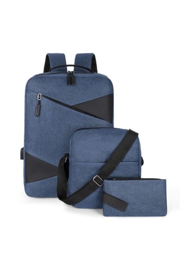 Sac à dos avec chargeur USB pour ordinateur portable Pack Rentrée Scolaire - 1