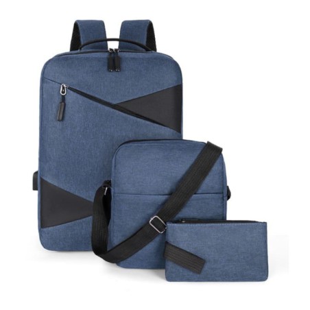 Sac à dos avec chargeur USB pour ordinateur portable Pack Rentrée Scolaire - 1