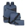 Sac à dos 3 pièces Pour Ordinateur Portable Avec Câble USB - 