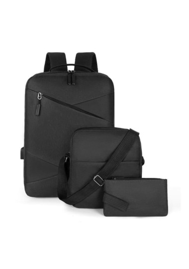 Sac à dos 3 pièces Pour Ordinateur Portable Avec Câble USB
