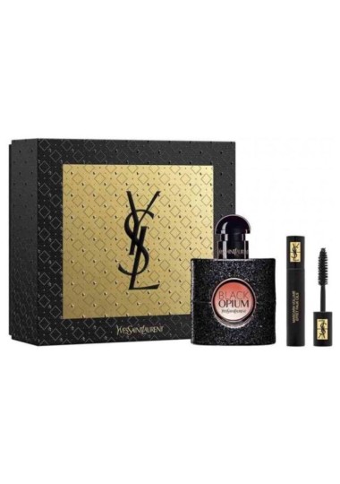 COFFRET EAU DE PARFUM FEMME YVES SAINT LAURENT BLACK OPIUM GIFT SET 30ML EDP + 2ML MASCARA Yves Saint Laurent - 1