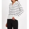 Pull rayé en maille avec col  SH/3276 - Bis