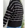 Pull rayé en maille avec col  SH/3276 - Bis