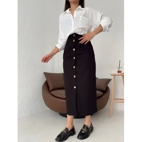 Jupe longue boutonnée devant SH/4241 - MixR