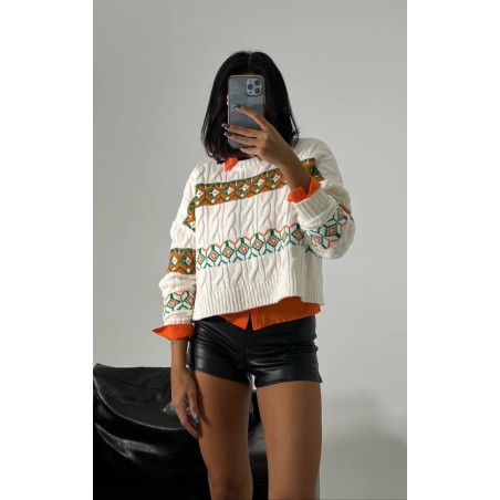 Pull col rond en maille SH/6693 - MixR