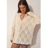 Pull crochet manches longues SH/6765 - MixR