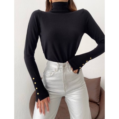 Pull col roulé en maille fine SH/6731